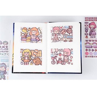 🍅Set 4 tấm sticker dễ thương