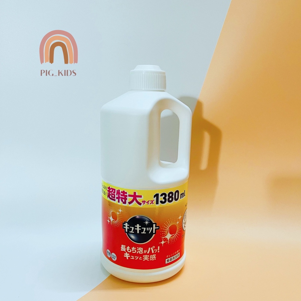 Nước rửa bát Kao 1380ml Nhật Bản (Mẫu mới)