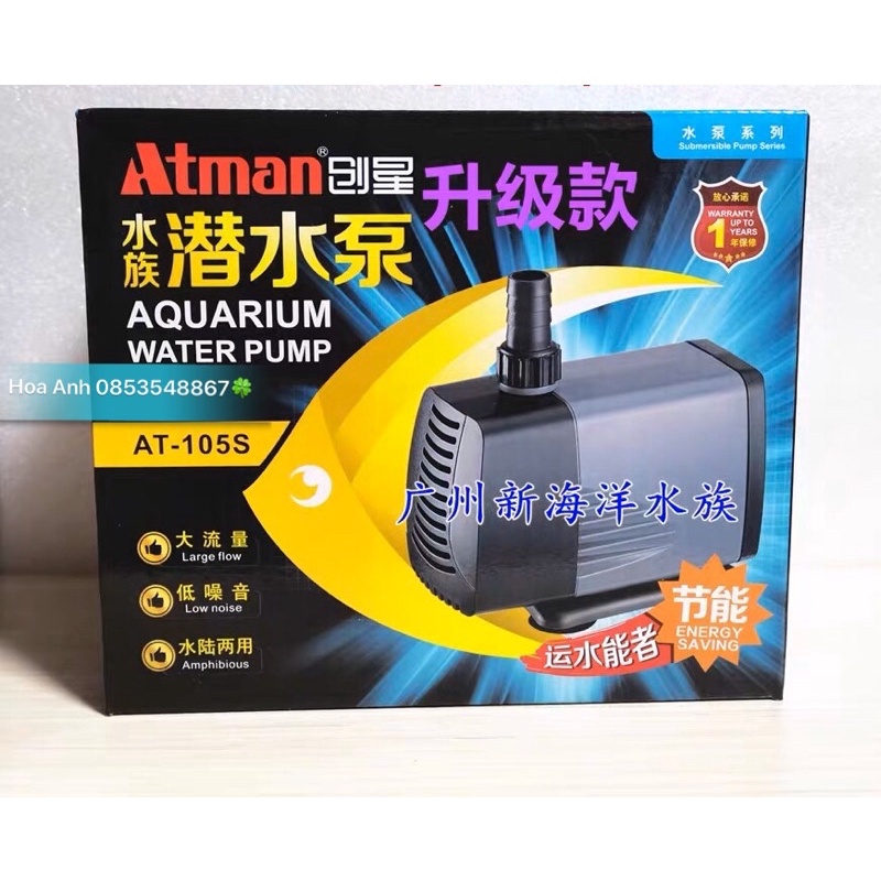 Bơm hồ cá Atman AT-105s tiết kiệm điện