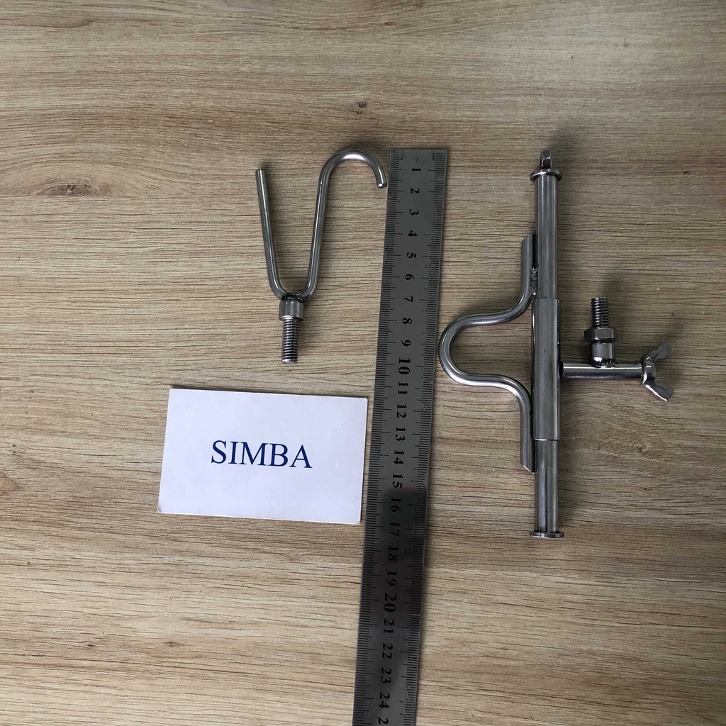 1 SÀO THI CÔNG XỎ GÔNG CÁP TREO và 2 đầu móc, SÀO INOX THI CÔNG CÁP HÀNG VIỆT NAM CAO CẤP DÀI 4.8M, 6M
