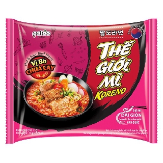 E - Mì Koreno Thế Giới Mì Vị Bò Chua Cay 73G