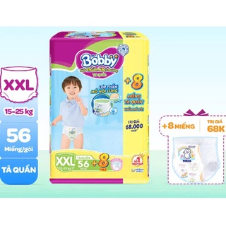 [Đủ Size] Tã Quần Siêu Thấm Bobby M74, L68, XL62, XXL56