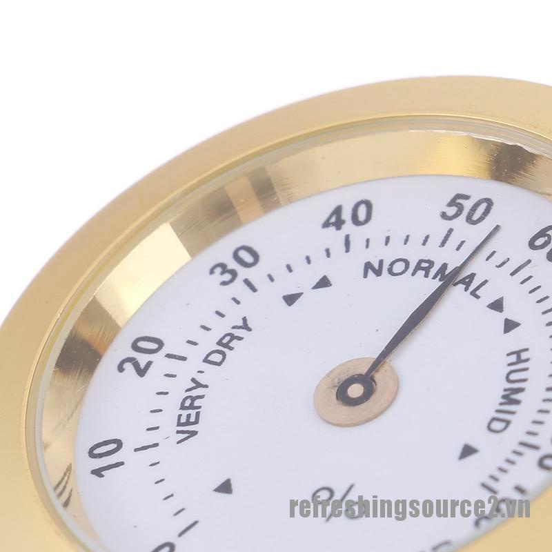 Đồng hồ đo độ ẩm 37mm hình tròn màu vàng tiện lợi