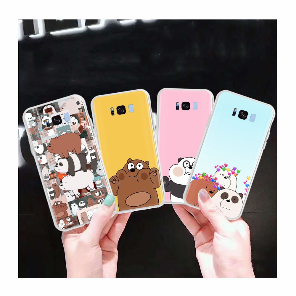 Ốp Điện Thoại Trong Suốt Họa Tiết We Bare Bears Cho Motorola Moto E6 E4 E5 Play E7 Plus E6S 2020 At143