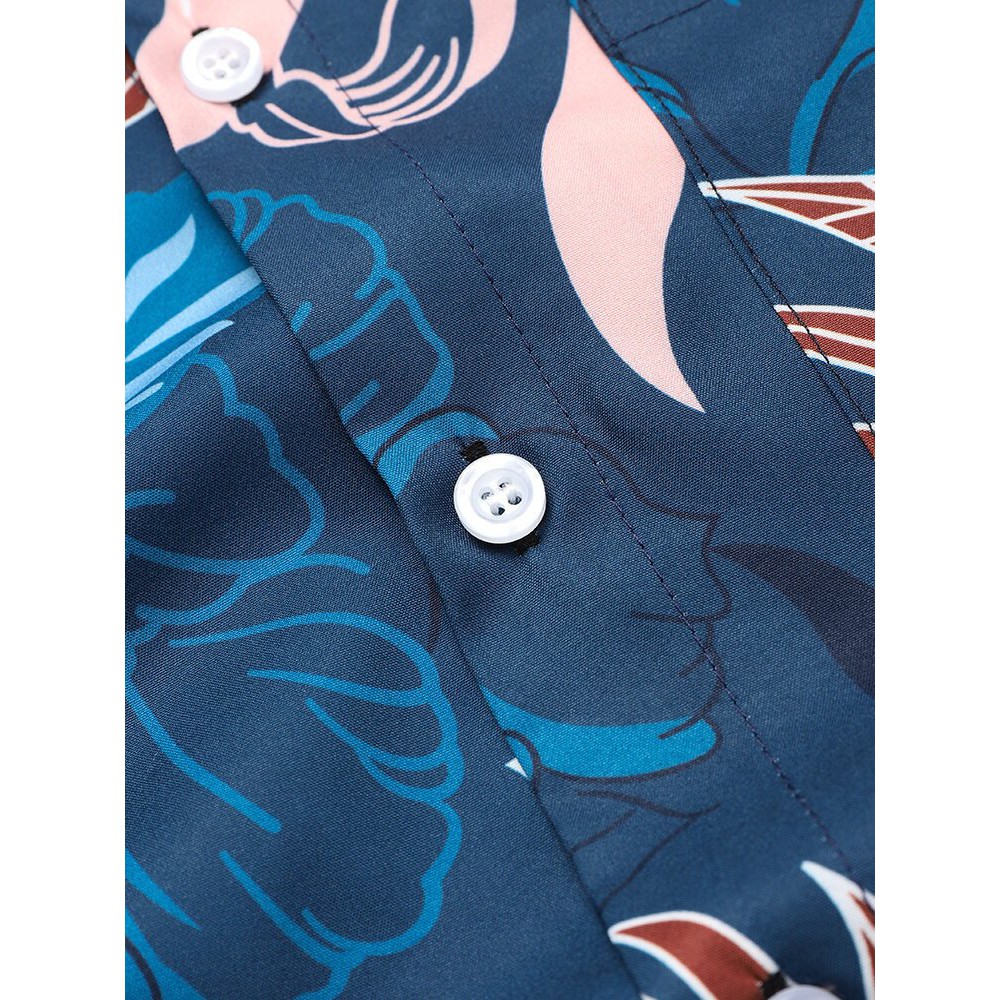 Áo sơ mi nam họa tiết KING'sMAN vải Lụa Thoáng mát - Không nhăn - Form suông LUXURY BLUE | BigBuy360 - bigbuy360.vn