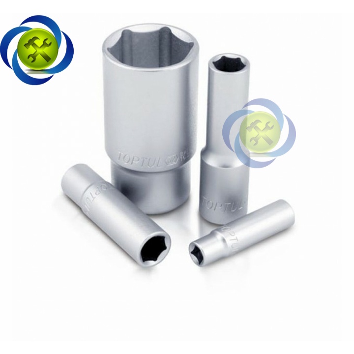Tuýp 14mm TOPTUL BAEE1614 trắng dài  loại 1/2 6 cạnh dài 77mm