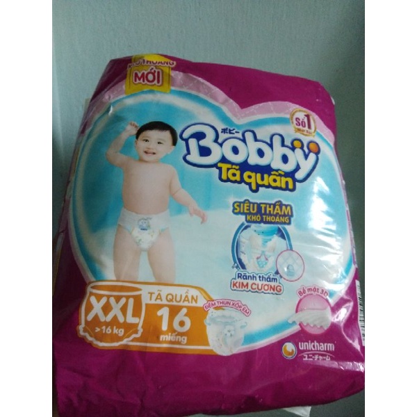 Tã Quần Bobby Size M22, L30, XL28, XL16