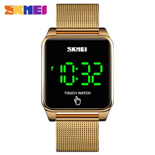 Đồng hồ SKMEI kỹ thuật số mặt vuông dây inox 1532 đơn giản chống nước 30M cho nam
