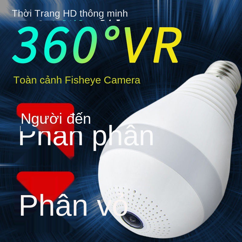 camera home trong nhà không dây wifi điện thoại di động bóng đèn từ xa giám sát mạng nhìn đêm độ nét cao màn h