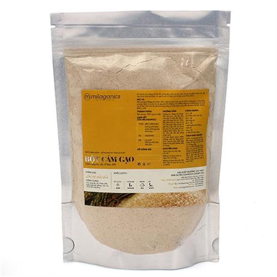 Bột cám gạo Milagnics dưỡng trắng da túi 100g
