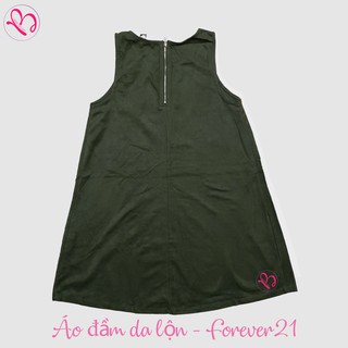 Áo đầm da lộn sát nách Forever21