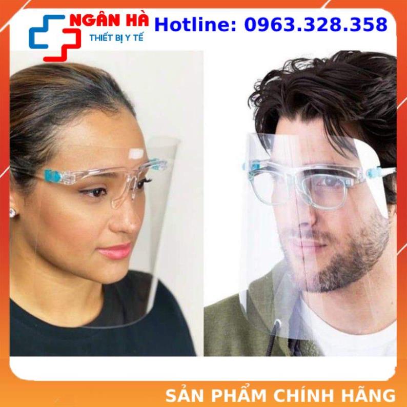 Kính chắn giọt bắn che hết mặt face shield chống giọt bắn tiện dụng