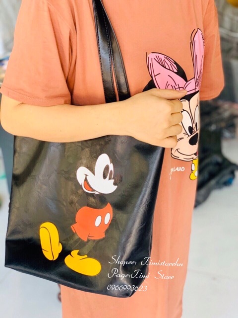 TÚI TOTE BAG, TÚI TO MICKEY VỪA SÁCH VỞ, A4, TÀI LIỆU ĐI HỌC ĐI LÀM