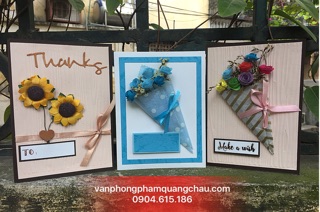 Thiệp hoa 20-10 handmade