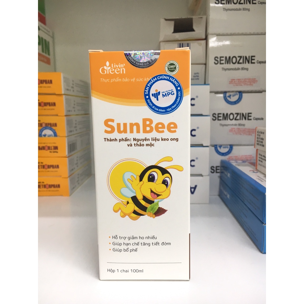 Siro keo ong Sunbee - bổ phế long đờm, hỗ trợ làm giảm các chứng ho, rát họng
