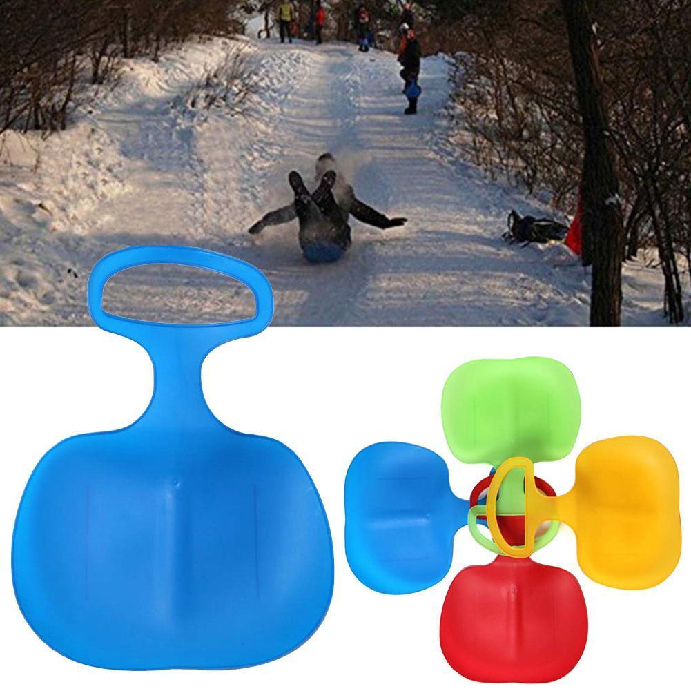 Sled Board Outdoor Winter Plastic Skiing Boards Snowboard Luge s u Sled N4T8