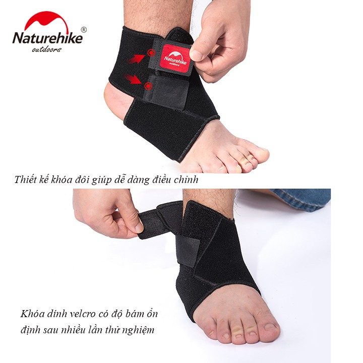 Băng quấn bảo vệ cổ chân leo núi, chạy bộ, tập thể thao du lịch dã ngoại Naturehike HH05A002-B ( 1 CHIẾC )