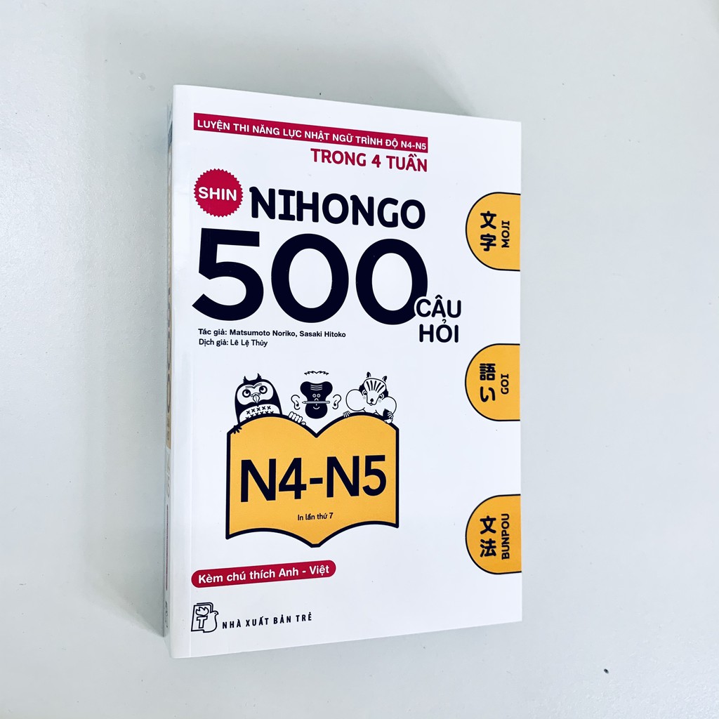 Sách - 500 câu hỏi LT năng lực Nhật ngữ N4- N5