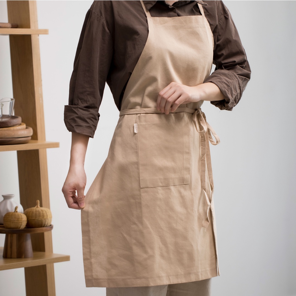 Tạp dề linen dây đeo