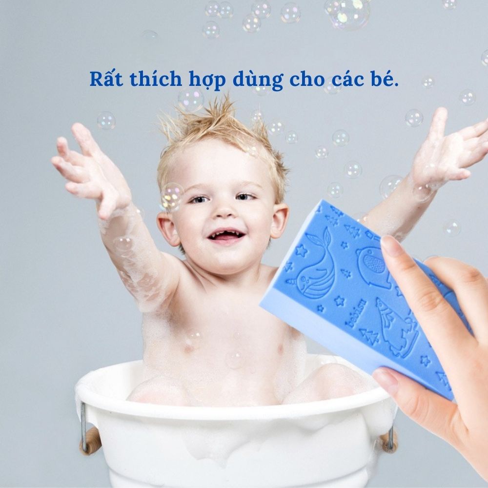 Miếng Mút Kỳ Ghét Hàn Quốc PORORO Siêu Mềm Mại Tẩy Da Chết Tạo Bọt Bảo Vệ Da Nhiều Màu Dễ Thương VECOM