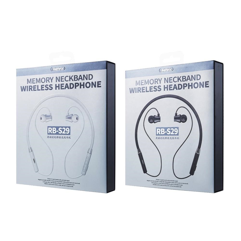 CHÍNH HÃNG Tai Nghe Bluetooth Thể Thao Remax RB-S29 Wireless V5.0,Pin Trâu, Chất Âm Tốt, Pin Dùng 9H Liên Tục