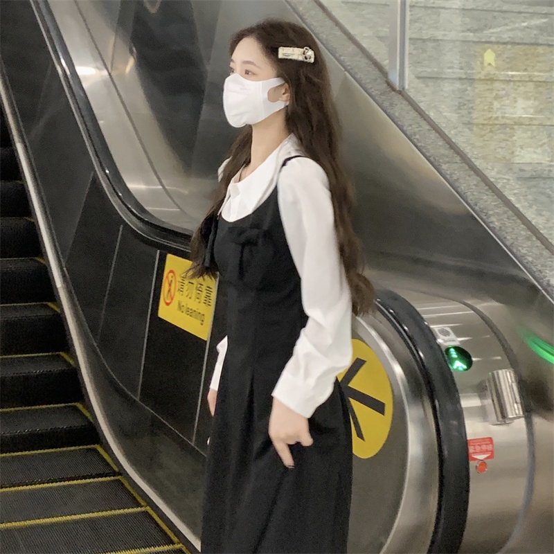 Đầm Sơ Mi Phối Nơ Thiết Kế Mới Thời Trang Mùa Thu Dành Cho Nữ