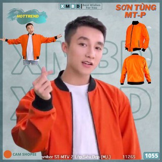 Áo Khoác " Sơn Tùng - MTP " KaKi 2 Lớp Bomber Unisex Couple Nam Nữ M.TP - AK1055