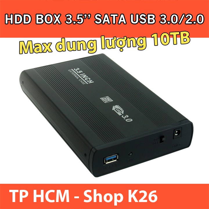 Hộp Ổ Cứng 3.5 Inch USB3.0 / 2.0 SATA SHUOLE Dùng Cho Ổ Cứng Máy Tính Bàn | BigBuy360 - bigbuy360.vn