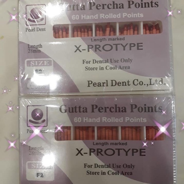 Vật liệu nội nha - Cone Gutta Percha F1, F2, F3 nha khoa