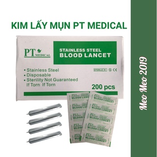 Kim lấy mụn PT Medical hộp 200 cây đã tiệt trùng