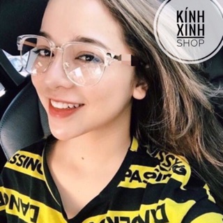 Kính gọng Nửa viền Trong suốt HOT TREND
