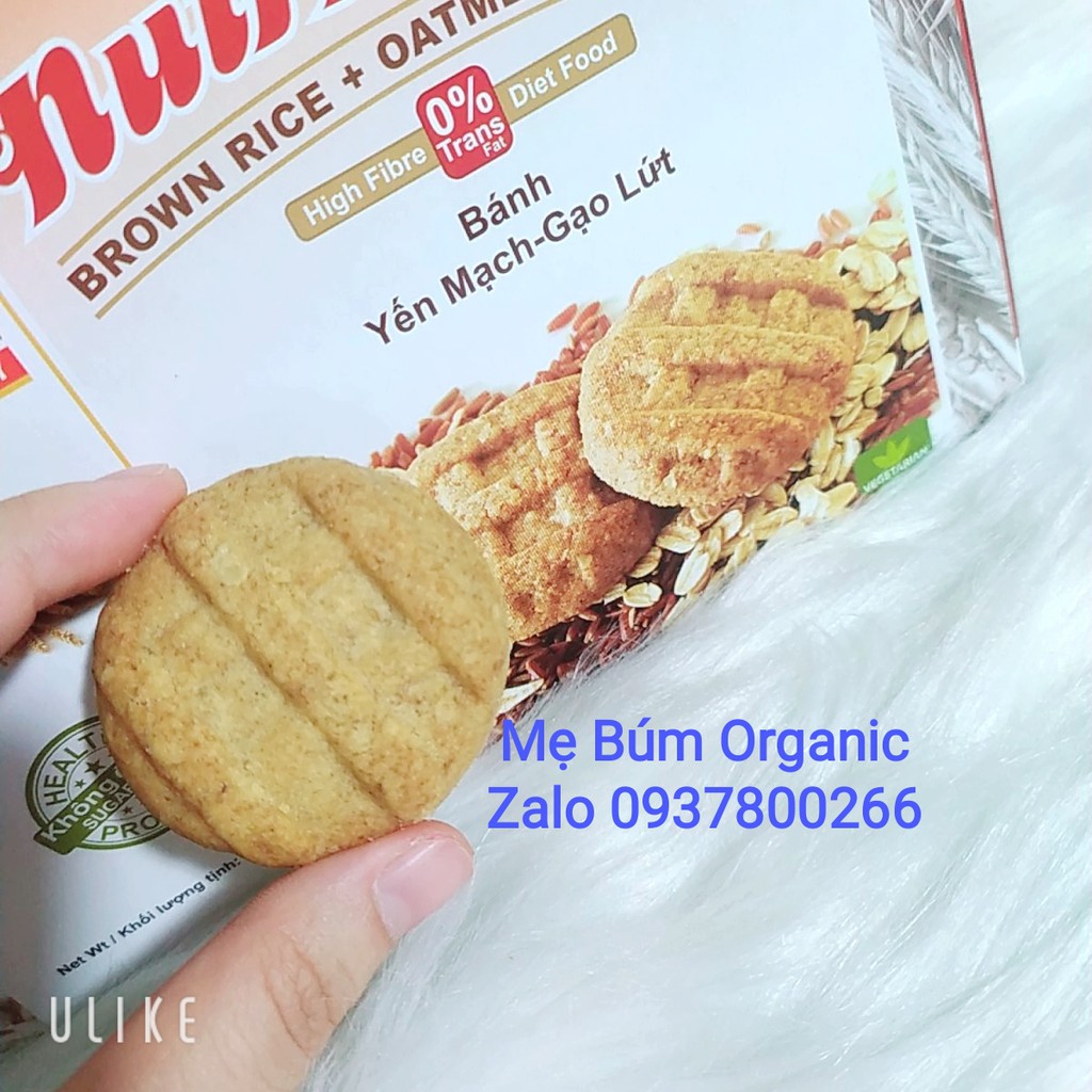 [ HCM Giao Hỏa Tốc] Bánh Yến Mạch - Gạo Lứt Nutri - Gain , Dành Cho Người Ăn Kiêng, Tiểu Đường Hộp 178g ( 16 bánh)
