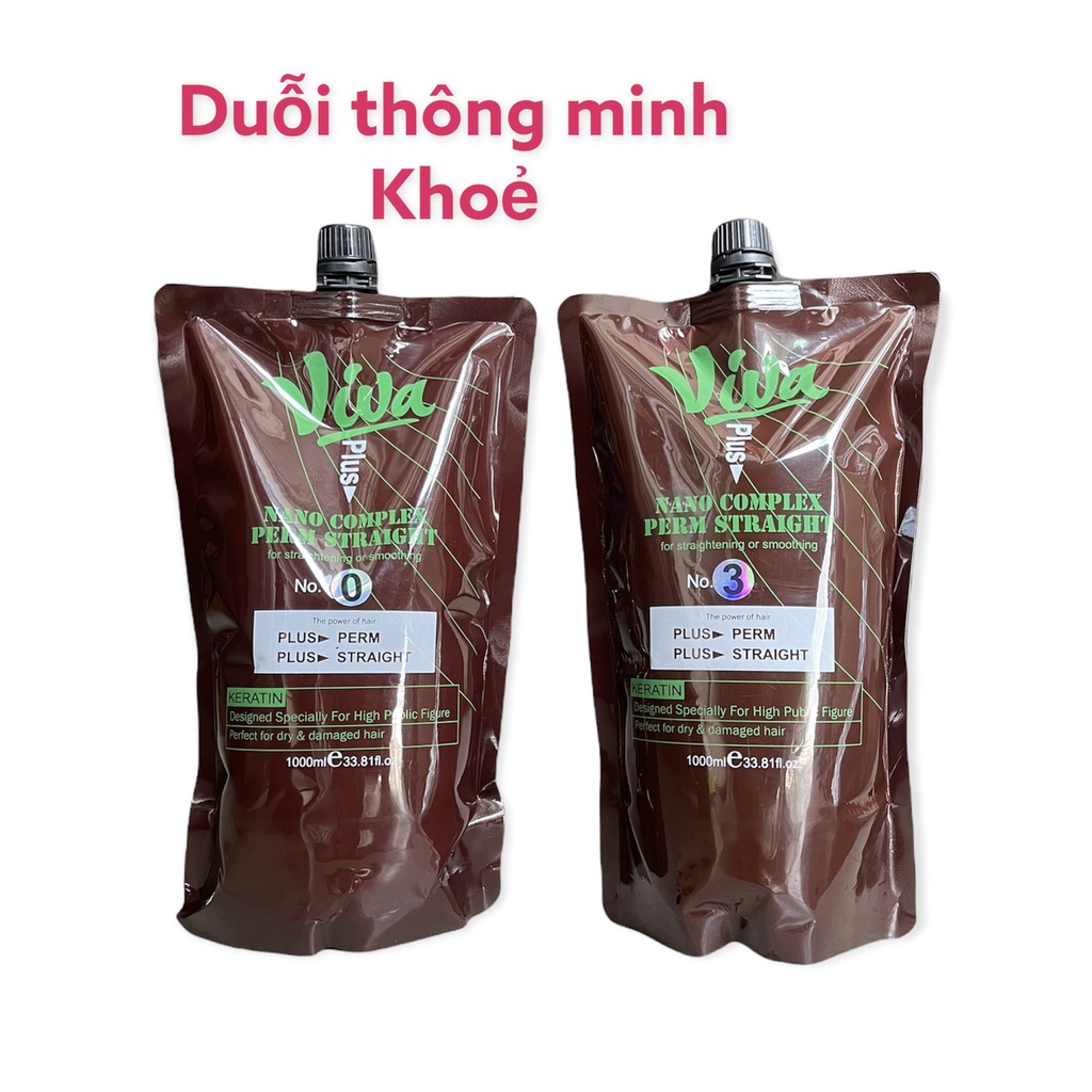 [Hàng cao cấp ] Thuốc uốn duỗi VIVA Hydro Acid,không cần canh mềm hóa,để quên không lo cháy tóc,uốn sóng căng bóng mềm