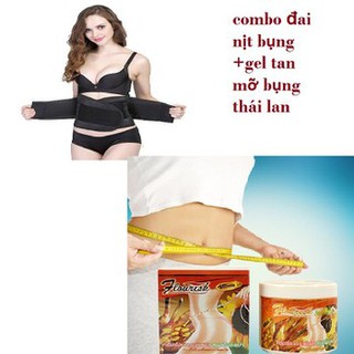 Combo kem tan mỡ bụng thái lan và đai nịt bụng