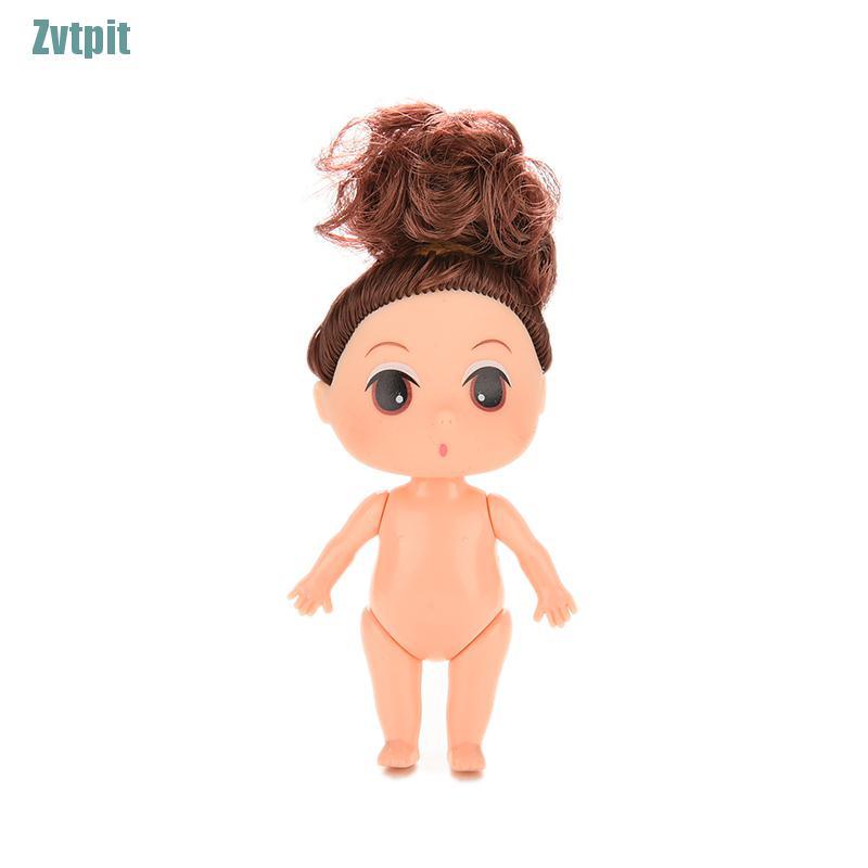 Búp bê Ddung mini tóc nâu 9cm