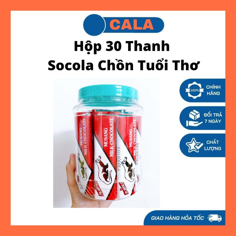 Hộp 30 Thanh Socola Chồn Tuổi Thơ