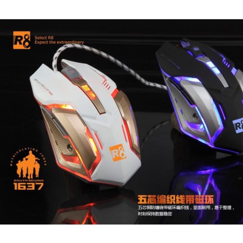 Chuột Chuyên Game Có Led R8 1637