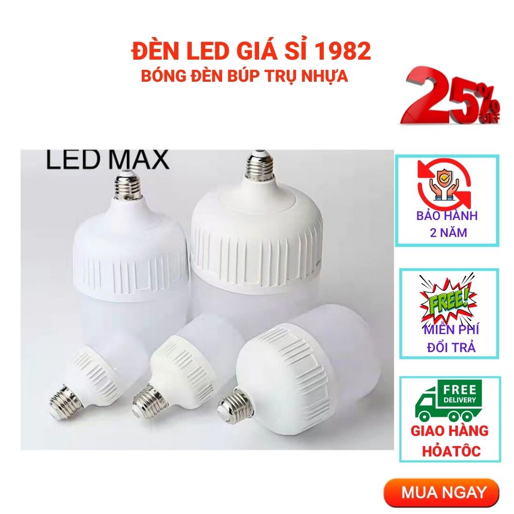 Bóng Đèn Led Bulb Trụ Giá Rẻ,Siêu Sáng,Tiết Kiệm Điện