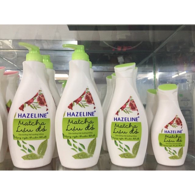 [CHỌN SIZE MUỐN MUA] Sữa dưỡng thể HAZELINE matcha & lựu đỏ 370ml, 230ml, 140ml