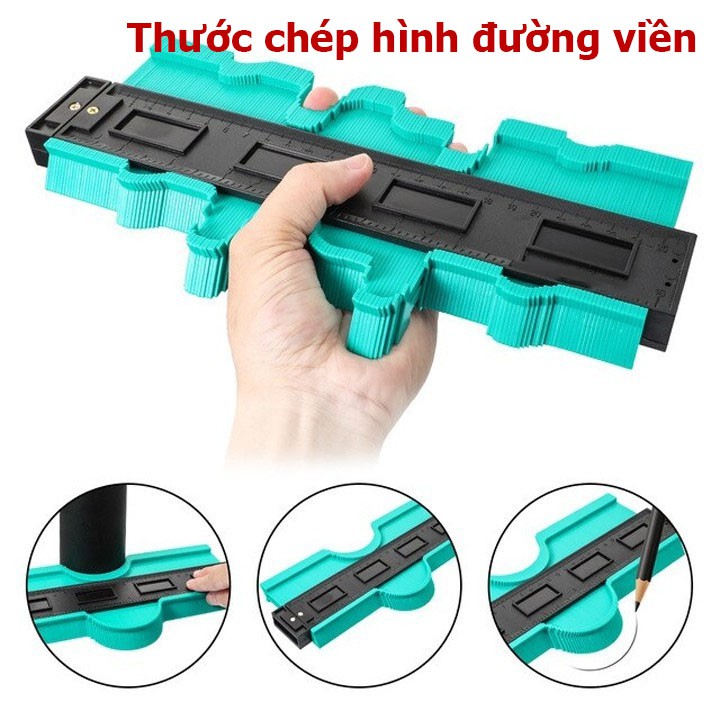25cm -Thước sao chép hình dạng đa năng  - dụng cụ sao chép đường viền mọi hình dạng bất kỳ