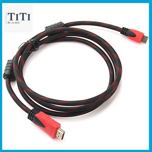 Cáp hdmi dây dù tròn 1.5m