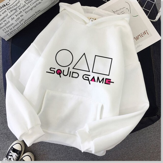 Áo Nỉ Bông Nhiều mẫu Trò Chơi Con Mực Squid Game Hoodie tay dài gia đình trẻ em cặp đôi full size unisex