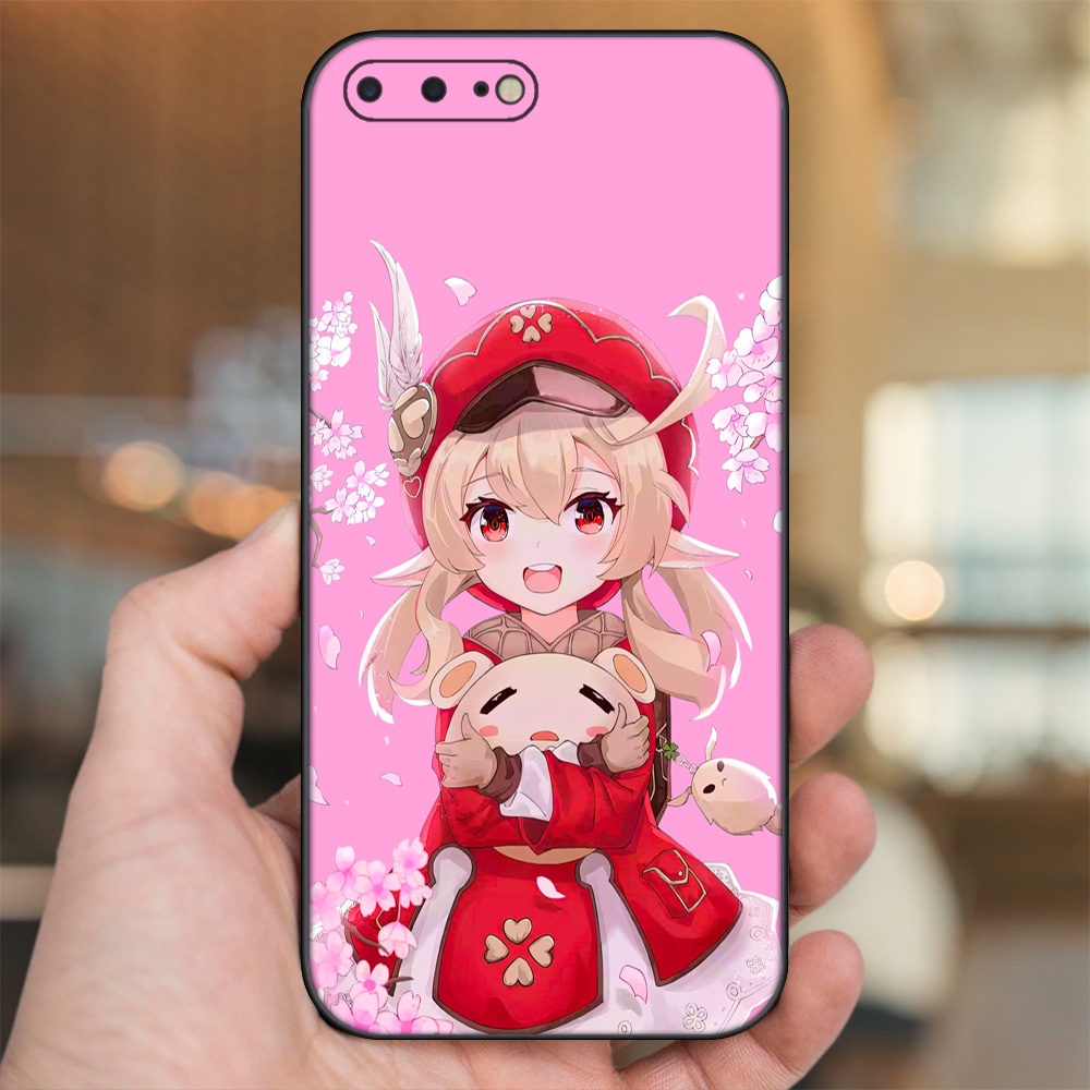 Ốp lưng iPhone 7 Plus, 8 Plus dẻo đen cạnh vuông in hình Klee Genshin Impact