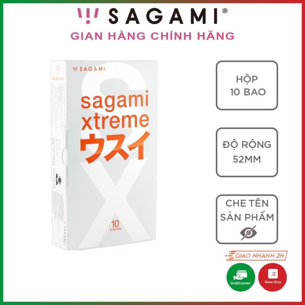 Bao cao su Sagami Superthin - Mỏng - Kiểu truyền thống - Hộp 10 chiếc LTT SHOP