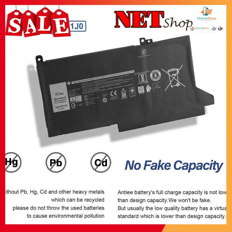 💖 Pin laptop Dell Latitude 12 7280 7290 E7280 E7290 DJ1J0 (Original) 42Wh