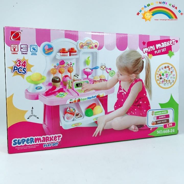 Đồ Chơi Xe siêu thị Funny Shop 2in1 KD140 - Quà tặng sinh nhật | Trung thu | Giáng sinh