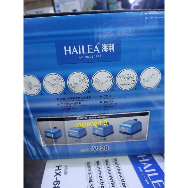Máy sủi oxy ngoài trời  siêu êm Hailea V-20  IPX4