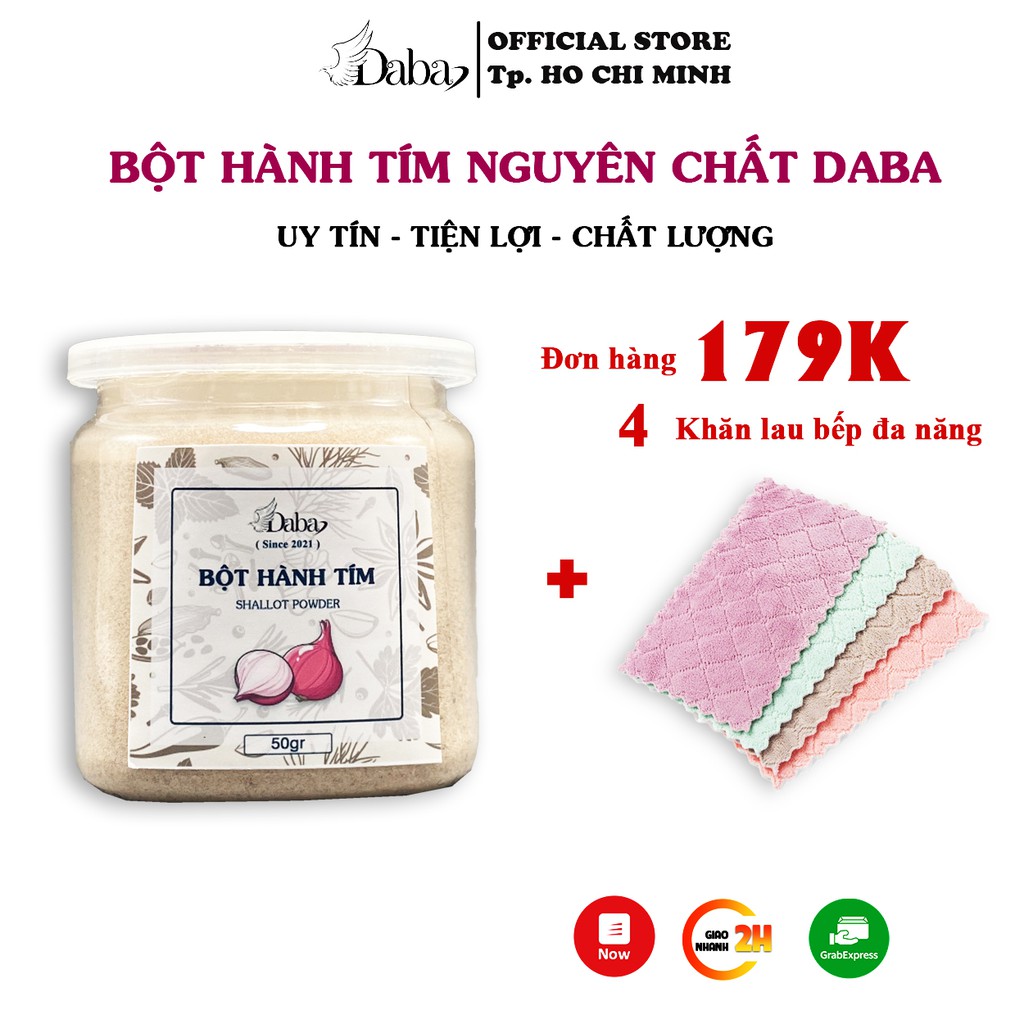 Shallot Powder - Bột hành tím sấy nguyên chất ướp thịt heo gà bò cừu dê, tạo vị món ăn, bột nêm cho bé ăn dặm, cắm trại