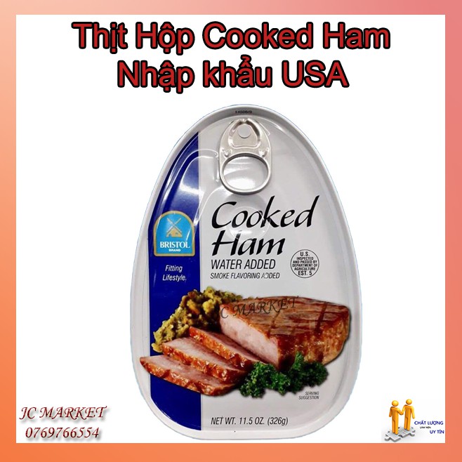 Thịt hộp Ham của Mỹ 326gram