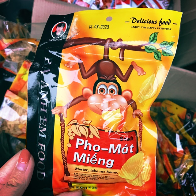 Bịch 30 Gói Khỉ Snack Phô-Mát Miếng Trẻ Em